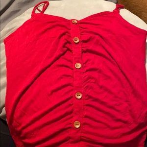 Red tank top
